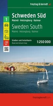 Cover von freytag & berndt Straßenkarte Schweden Süd 1:250.000