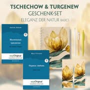 Cover von Tschechow & Turgenew Geschenkset - 2 Bücher (Hardcover mit Audio-Online) + Eleganz der Natur Schreibset Basics