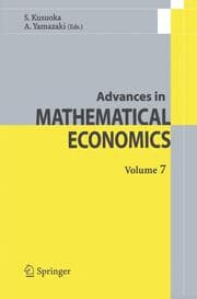 Cover von Advances in Mathematical Economics Volume 7