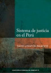 Cover von Sistema de justicia en el Perú