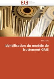Cover von Identification du modele de frottement GMS