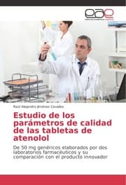 Cover von Estudio de los parámetros de calidad de las tabletas de atenolol
