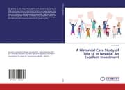 Cover von A Historical Case Study of Title IX in Nevada: An Excellent Investment