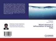 Cover von Recent advances in defluoridation of water in India