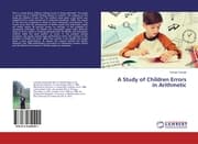 Cover von A Study of Children Errors in Arithmetic