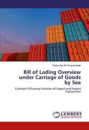 Cover von Bill of Lading Overview under Carriage of Goods by Sea