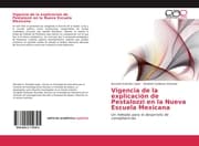 Cover von Vigencia de la explicación de Pestalozzi en la Nueva Escuela Mexicana