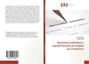 Cover von Ouverture extérieure, capital humain et emploi au Cameroun