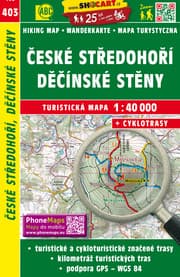 Cover von Ceské stredohorí, Decínské steny / Böhmisches Mittelgebirge, Elbsandsteingebirge (Wander - Radkarte 1:40.000)