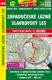 Cover von Západoeské lázn, Slavkovský les / Westböhmische Bäder, Kaiserwald (Wander - Radkarte 1:40.000)
