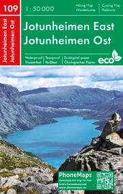 Cover von Jotunheimen Ost, Wander-Radkarte 1:50 000