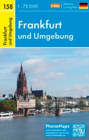 Cover von Frankfurt und Umgebung, Radkarte 1:75 000
