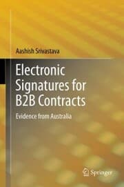 Cover von Electronic Signatures for B2B Contracts
