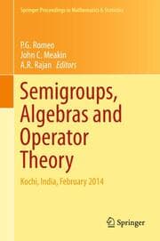 Cover von Semigroups, Algebras and Operator Theory