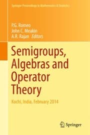 Cover von Semigroups, Algebras and Operator Theory