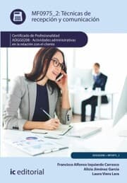 Cover von Técnicas de recepción y comunicación. ADGG0208