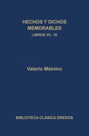 Cover von Hechos y dichos memorables. Libros VII-IX. Epítomes.