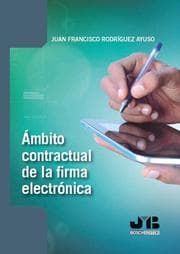Cover von Ámbito contractual de la firma electrónica