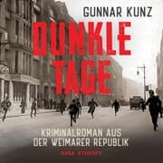 Cover von Dunkle Tage: Kriminalroman aus der Weimarer Republik