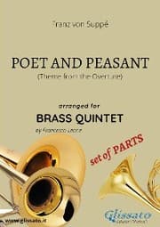 Cover von Poet and Peasant theme -brass quintet set of PARTS