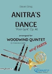 Cover von Anitra's Dance - Woodwind Quintet set of PARTS