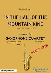 Cover von In The Hall Of The Mountain King - Saxophone Quartet set of PARTS
