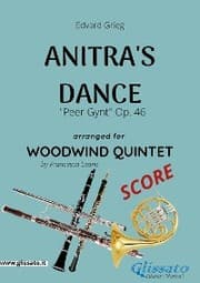 Cover von Anitra's Dance - Woodwind Quintet SCORE
