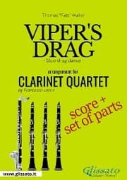 Cover von Viper's drag - Clarinet Quartet score & parts