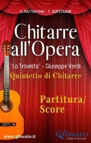 Cover von 'Chitarre all'Opera' Quintetto di Chitarre (partitura)