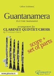 Cover von Guantanamera - Clarinet Quintet/Choir score & parts