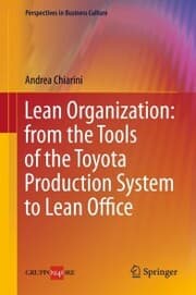 Cover von Lean Organization: from the Tools of the Toyota Production System to Lean Office