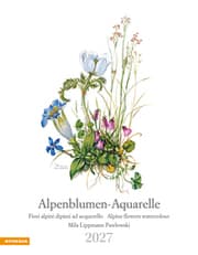 Cover von Alpenblumen-Aquarelle Kalender 2027