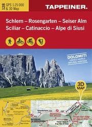 Cover von 3D-Wanderkarte Schlern/Rosengarten/Seiser Alm