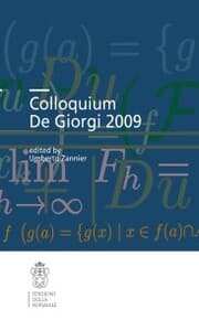Cover von Colloquium De Giorgi 2009