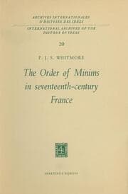 Cover von The Order of Minims in Seventeenth-Century France
