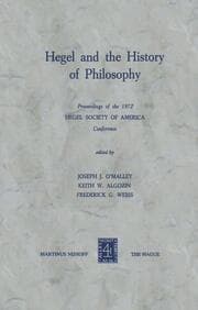 Cover von Hegel and the History of Philosophy