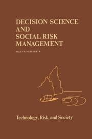 Cover von Decision Science and Social Risk Management