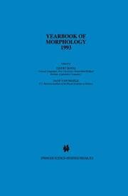 Cover von Yearbook of Morphology 1993