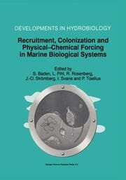 Cover von Recruitment, Colonisation and Physical-Chemical Forcing in Marine Biological Systems