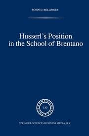 Cover von Husserls Position in the School of Brentano