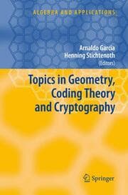 Cover von Topics in Geometry, Coding Theory and Cryptography