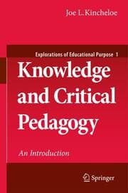 Cover von Knowledge and Critical Pedagogy