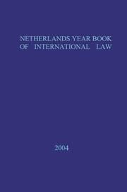 Cover von Netherlands Yearbook of International Law - 2004