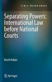 Cover von Separating Powers: International Law before National Courts