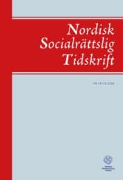 Cover von Nordisk Socialrättslig Tidskrift 11-12,2015