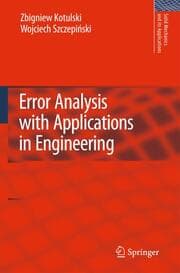 Cover von Error Analysis with Applications in Engineering