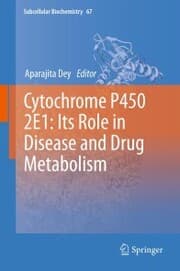 Cover von Cytochrome P450 2E1: Its Role in Disease and Drug Metabolism