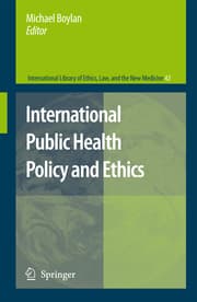 Cover von International Public Health Policy and Ethics