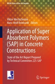 Cover von Application of Super Absorbent Polymers (SAP) in Concrete Construction