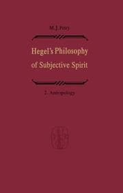 Cover von Hegels Philosophy of Subjective Spirit / Hegels Philosophie des Subjektiven Geistes